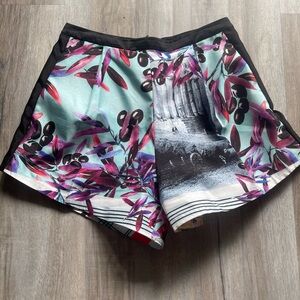 Clover canyon printed shorts small